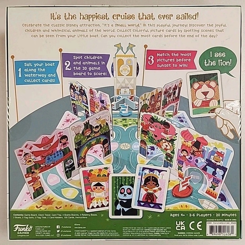 Funko Disney "it's a small world" Signature Game Includes a 3D centerpiece - Picture 2 of 2